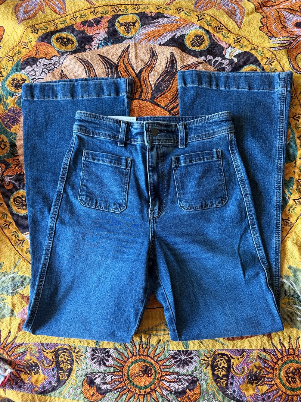 Classic Blue Flare High Waist Jeans